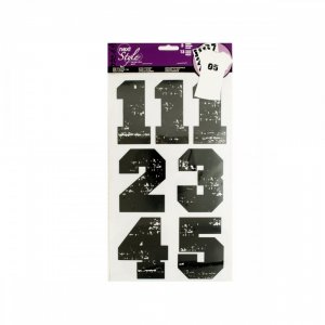 Bulk KL14306 Iron-on Black Numbers Gw309