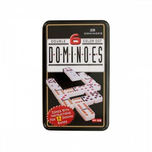 Bulk KL14379 Double 6 Color Dot Dominoes Game Set Od851