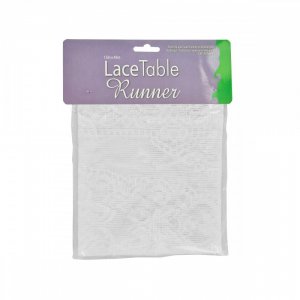 Bulk KL14507 White Lace Table Runner Gm810