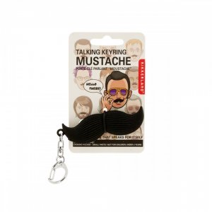 Bulk KL14588 Talking Mustache Keychain Kc238