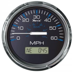 Faria 33726 Faria Chesapeake Black Ss 4 Speedometer - 60mph (gps)