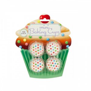 Bulk KL15050 Mini Polka Dot Print Baking Cups Hw765