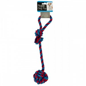 Bulk KL16537 Dog Rope Toy With Knotted Ball Hw843