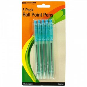 Bulk KL16668 Light Blue Ball Point Pens Set Or416