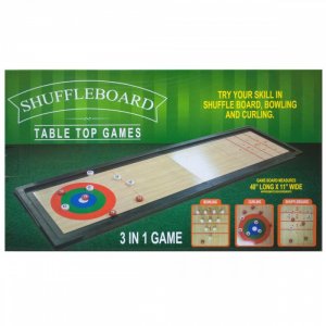 Bulk KL16765 3 In 1 Shuffleboard Tabletop Game Os190