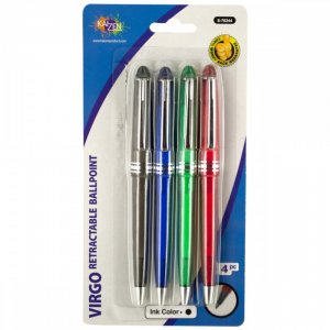 Bulk KL16949 Retractable Black Ball Point Pens Set Hg394