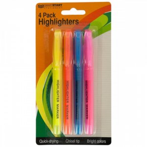 Bulk KL17090 Quick-drying Chisel Tip Highlighters Set Or402