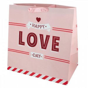 Bulk KL17247 039;happy Love Day039; Large Gift Bag Bh449