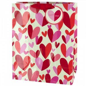 Bulk KL17259 039;happy Day039; Hearts Gift Bag Bh443