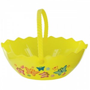 Bulk KL17264 Egg Shape Printed Easter Basket Hx126