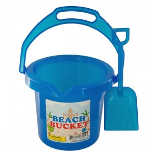 Bulk KL17265 Glitter Beach Bucket With Shovel Hx127