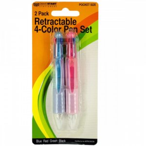 Bulk KL17277 Mini Retractable 4-color Pen Set Hx303