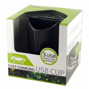 Bulk KL17729 Fast Charging Usb Car Storage Cup Os327