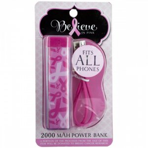 Bulk KL18684 Believe In Pink Usb Power Bank El647