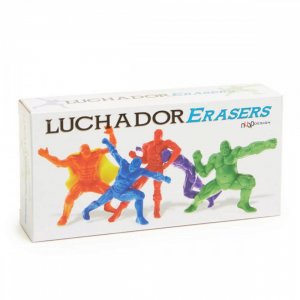 Bulk KL19068 Luchador Erasers Set Ot157