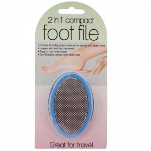 Bulk KL19147 2 In 1 Compact Foot File Gr172