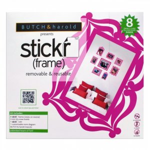 Bulk KL19218 Pink Stickr Peel  Stick Wall Frames Kit Ot092