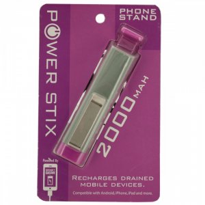 Bulk KL19504 Pink Power Stix Power Bank With Pull-out Phone Stand El72