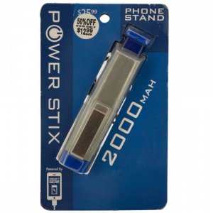 Bulk KL19505 Blue Power Stix Power Bank With Pull-out Phone Stand El67