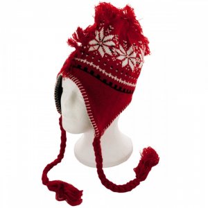 Bulk KL19644 Insulated Winter Design Knit Hat With Fringe Ot391