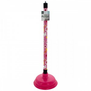 Bulk KL19881 Floral Print Toilet Plunger Hh311