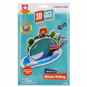 Bulk KL20095 Build-a-whale Riding 3d Pop039;n Build Kit Cc594