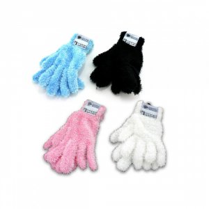 Bulk KL7121 Adult Feather Gloves Assorted Colors Gc441