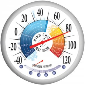 Springfield RA17701 13.25quot; Thermometer With Hygrometer Tap90078