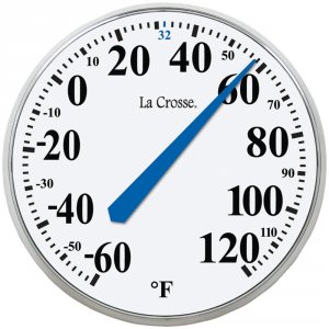 Lacrosse RA20447 La Crosse Technology 13.5quot; Round Thermometer Lcr1