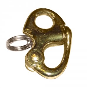 Ronstan RF6000 Brass Snap Shackle - Fixed Bail - 41.5mm (1-58