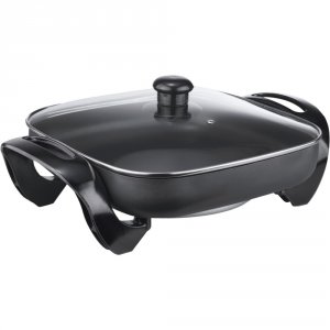 Brentwood RA26000 Electric Skillet With Glass Lid (144;300w; 12quot;) 