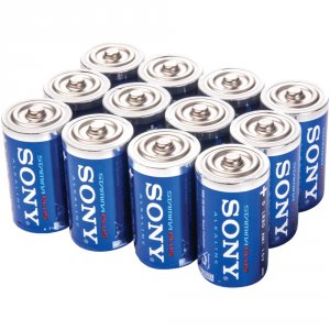 Sony RA27837 Stamina Plus Alkaline Bulk Batteries (d; 12 Pk) Sobsd12bu