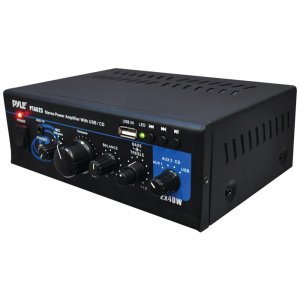 Pyle RA33549 Home 40-watt X 2 Mini Stereo Power Amp With Usb Reader Py