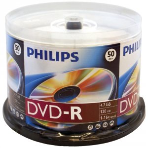 Philips RA33563 4.7gb 16x Dvd-rs (50-ct Cake Box Spindle) Hoodm4s6b50f