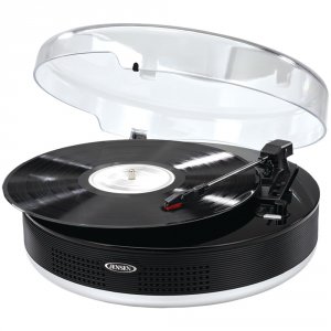 Jensen RA35479 Bluetooth 3-speed Stereo Turntable With Metal Tone Arm 