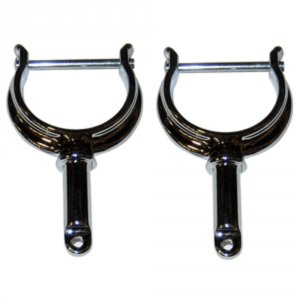 Perko 1227DP0CHR North River Type Rowlock Horns - Chrome Plated Zinc -