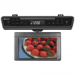 Sylvania RA38921 10.2quot; Under-counter Bluetooth Kitchen Tv With Bui