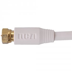 Rca RA38951 Rg6 Coaxial Cable (6ft; White) Vh606whr