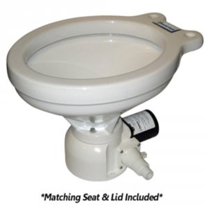 Raritan 162HR012 Sea Era Household Size Toilet - Remotepump - Straight