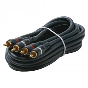 Steren RA39913 Dual Rca Stereo Cables (25ft) Strn254225bl