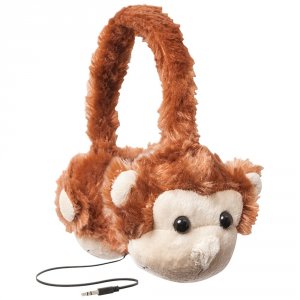 Retrak RA40162 Retractable Animalz Headphones (monkey) Emtaudfmnky