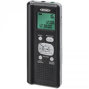 Jensen RA40544 4gb Digital Voice Recorder With Microsd Card Slot Jendr