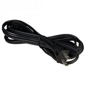 Vericom RA41450 2-prong C7 Power Cord - 6 Ft Black