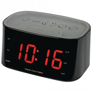 Sylvania RA41587 1.2quot; Bluetooth Dual Alarm Clock Radio (black) Cur