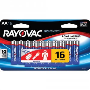 Rayovac RA42292 Aa Alkaline Batteries (16 Pk) Rvc81516ltj