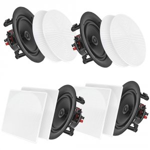 Pyle RA43557 Home 6.5quot; Bluetooth Ceiling And Wall Speakers44; 4 Pk