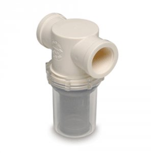 Shurflo 253-401-01 1-14 Raw Water Strainer Wbracket  Fittings - 20 Mes