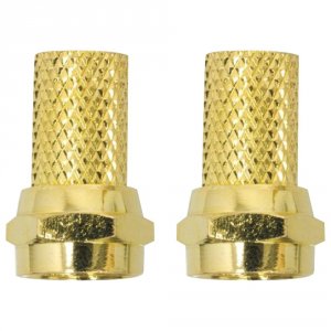 Ge RA44509 Twist-on Coaxial Cable Connectors44; 2 Pk Jas35044