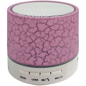 Sylvania RA44747 Bluetooth Lighted Portable Speaker (pink) Cursp637pk