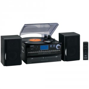 Jensen RA7923 3-speed Turntable System With Cd  Cassette Encoding Jenj